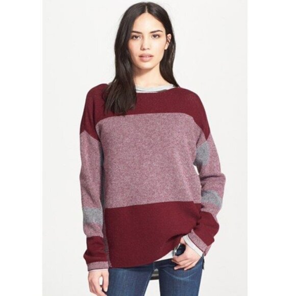 Vince Intarsia Colorblock Sweater - Picture 1 of 7